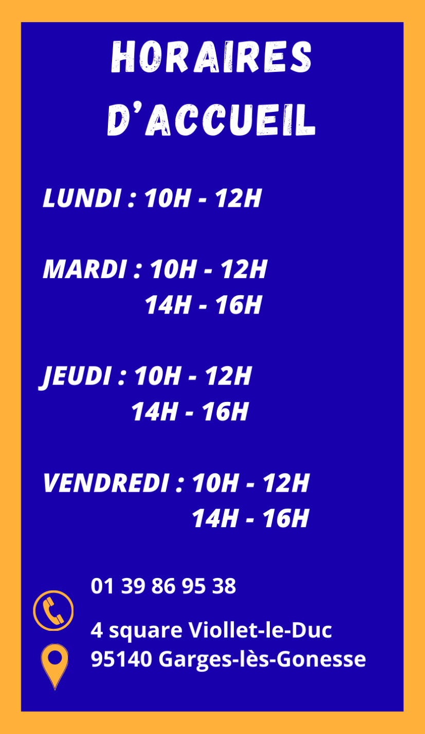 Horaires d'accueil 2026